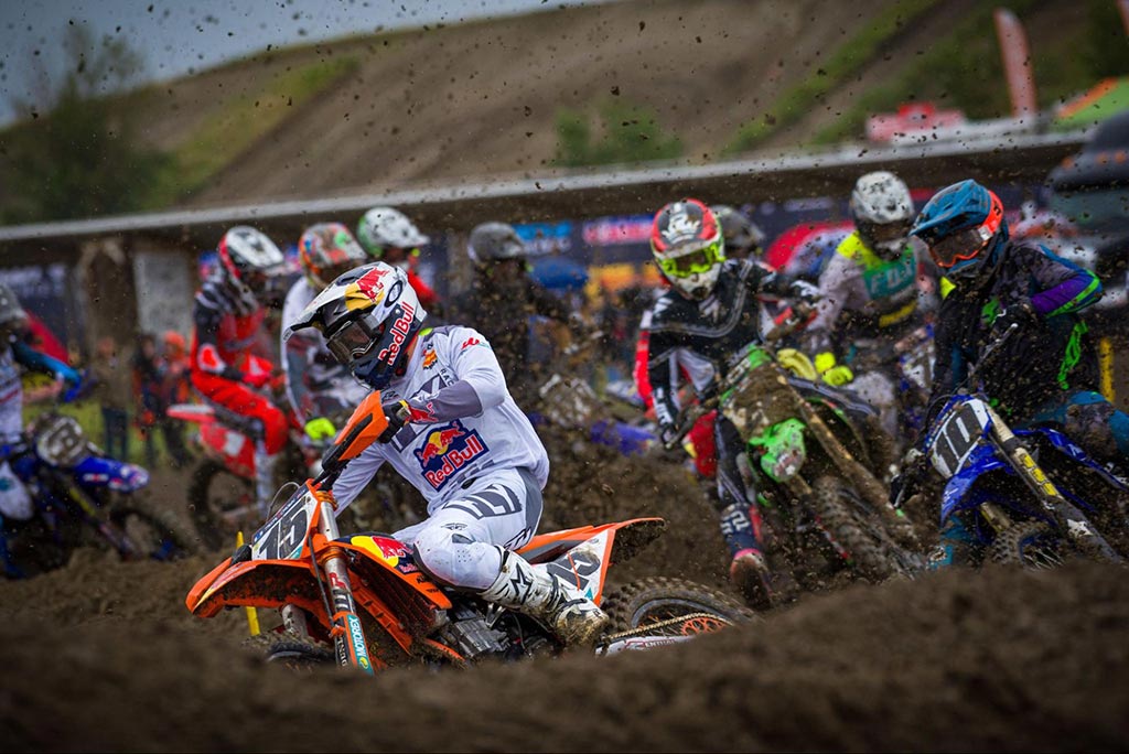 Jess Pettis getting the 450 holeshot at round 3 of the 2023 Triple Crown Series.