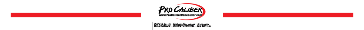 Pro Caliber and K&M Rebar Inc.